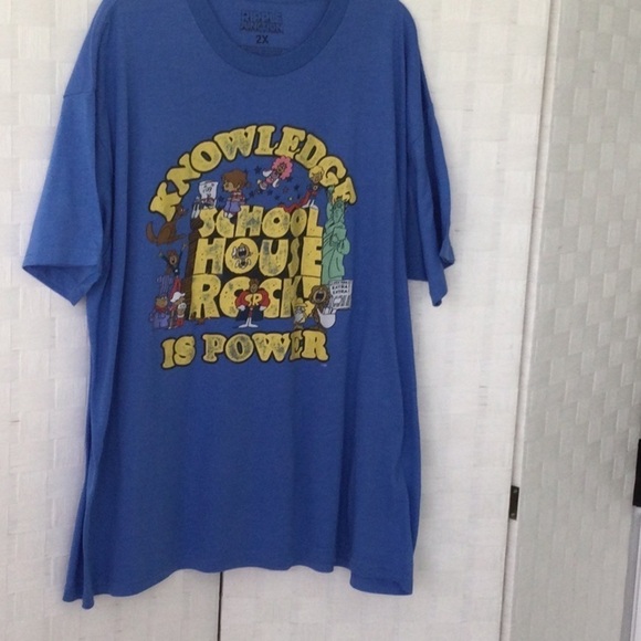 Ripple Junction Mens T-Shirt "School House Rock Knowledge" Size 2 XL        #50 - Picture 1 of 6